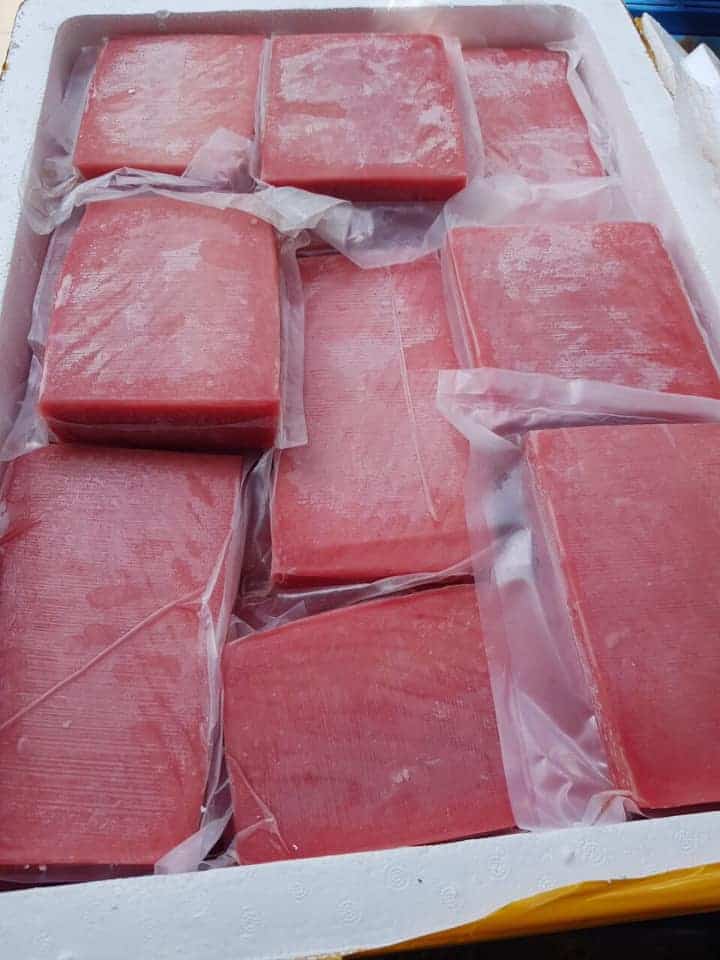 Frozen Yellowfin Tuna Saku Yellowfin Tuna Saku